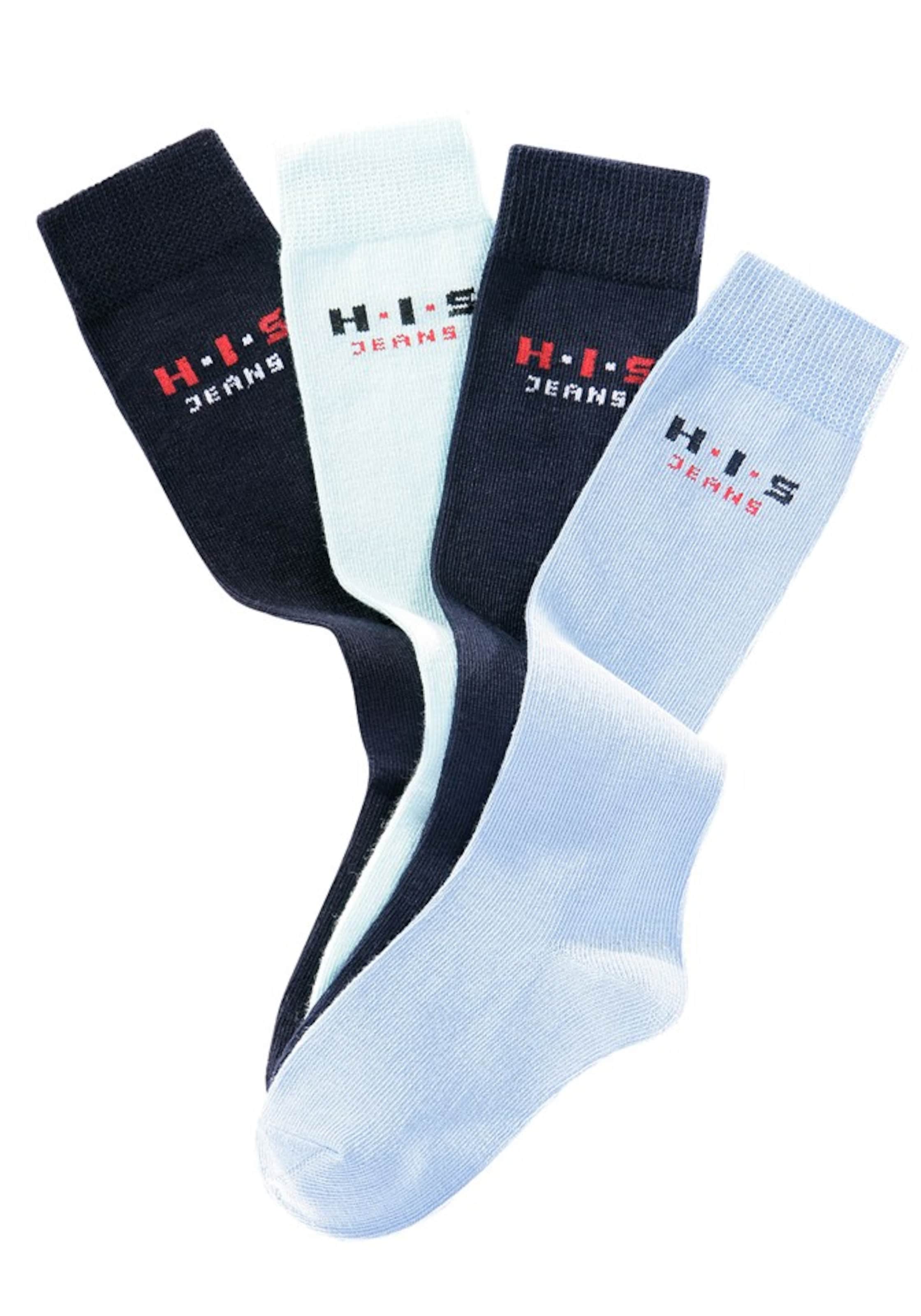 H.I.S Socks in Blue: front