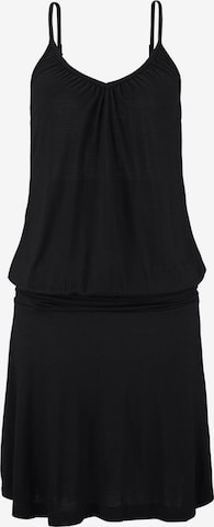 BEACH TIME Beach Dress in Black: front