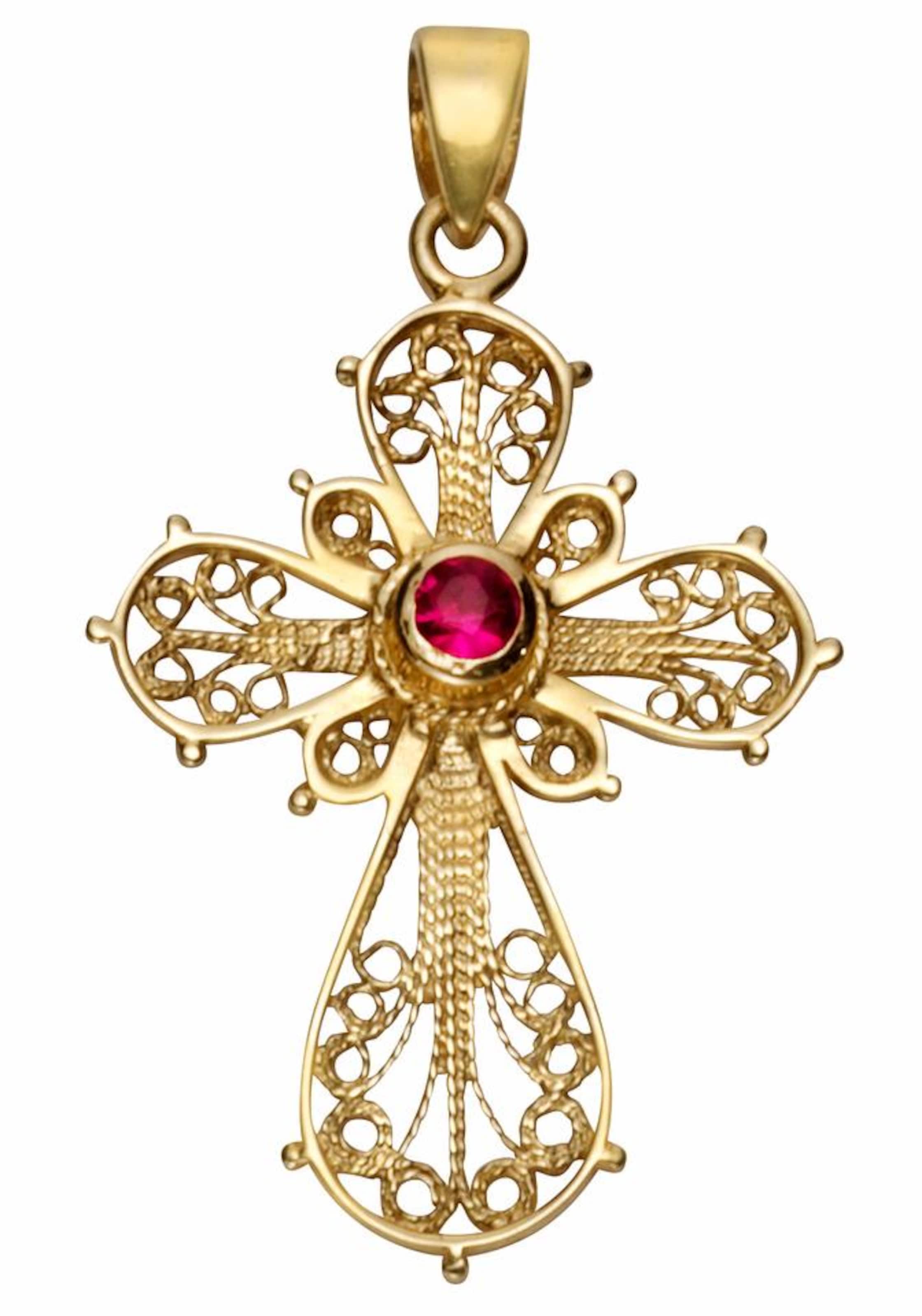 VIVANCE Pendant in Gold: front