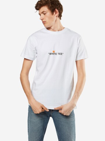 Mister Tee Shirt 'White Tee' in Wit: voorkant