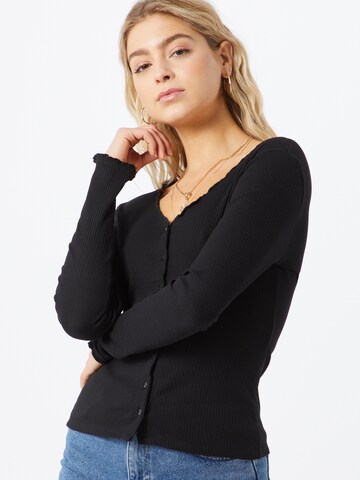 Cardigan 'Nukisa' PIECES en noir : devant