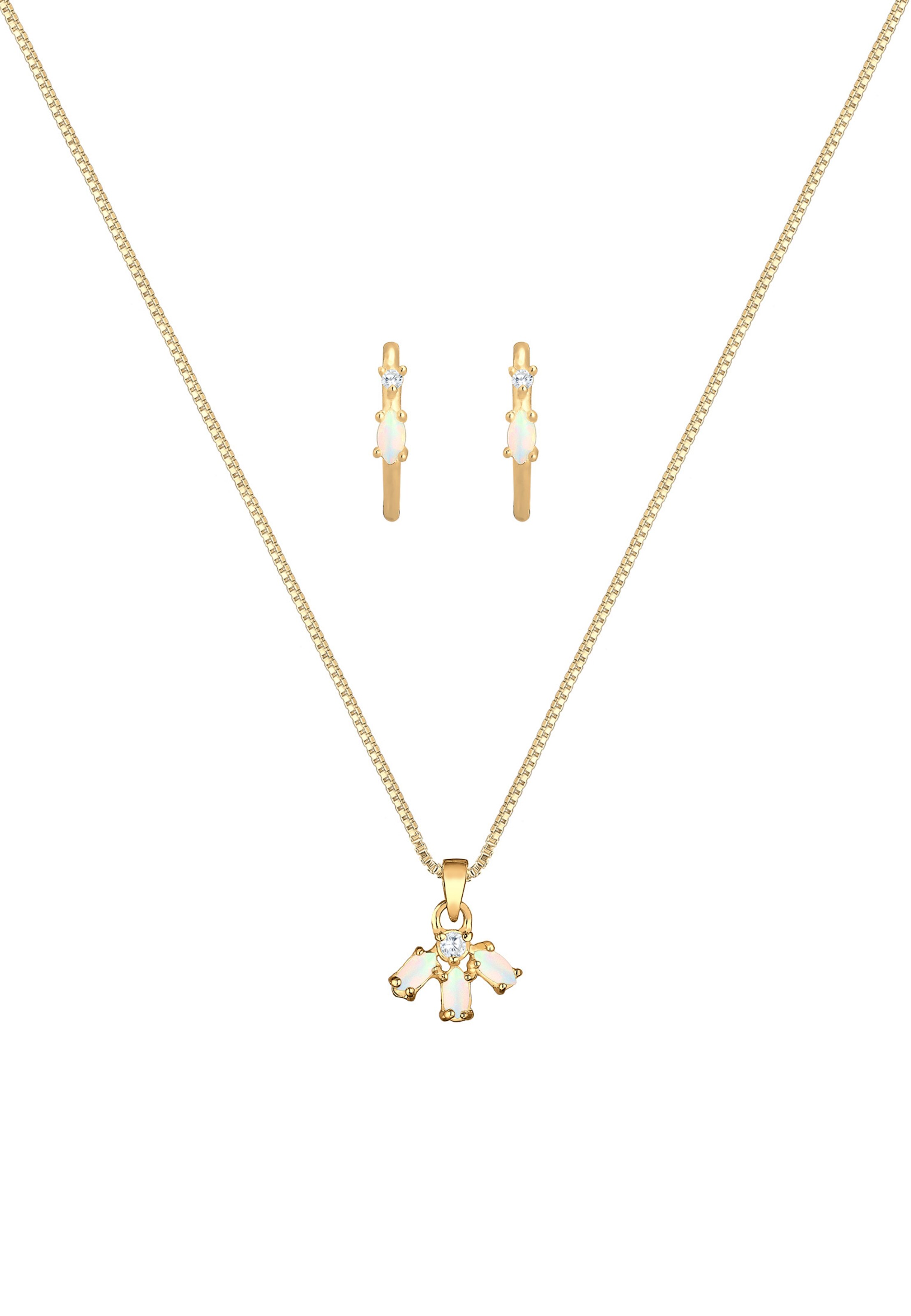 Parure de bijoux 'Vintage' ELLI en or : devant