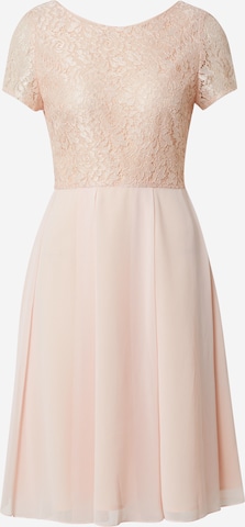 Robe de cocktail SWING en rose : devant