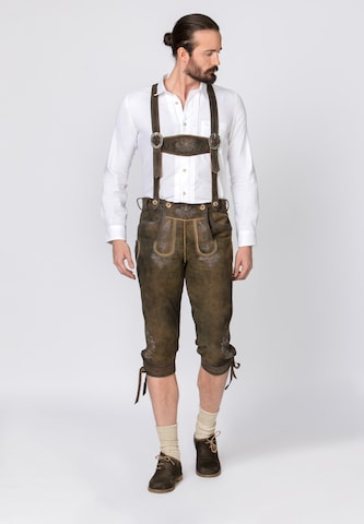 regular Pantaloni per costume tradizionale 'Justin' di STOCKERPOINT in marrone: frontale