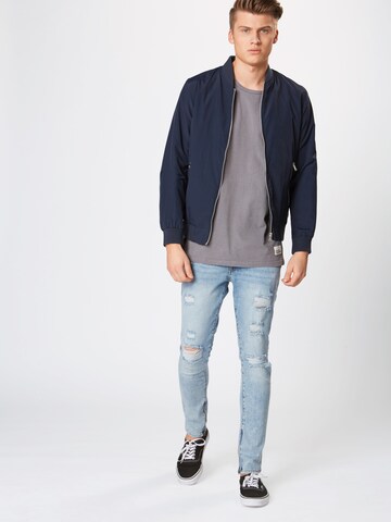 JACK & JONES Slimfit Jeans 'LIAM ORIGINAL' in Blauw