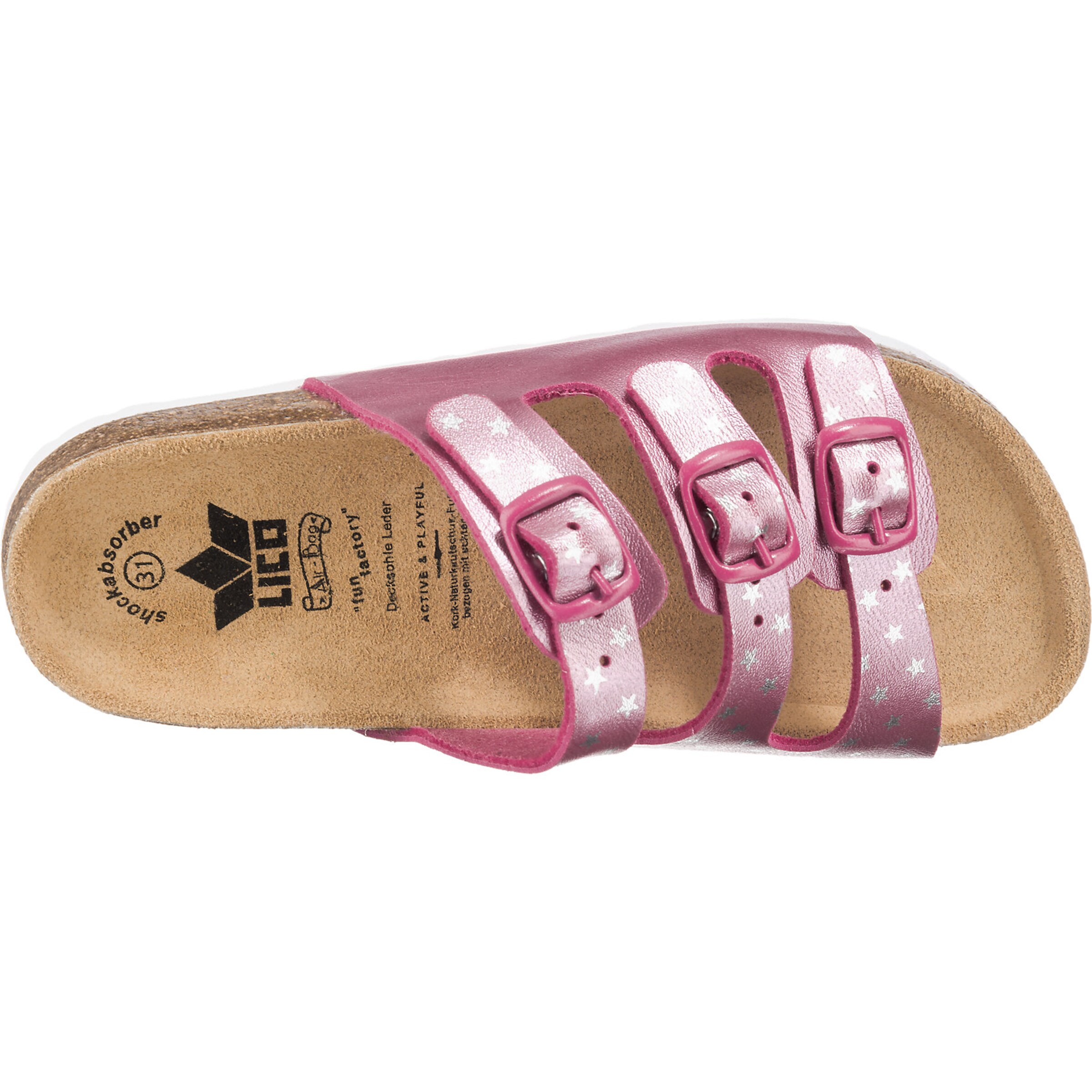 LICO Sandals 'BIOLINE STAR' in Pink