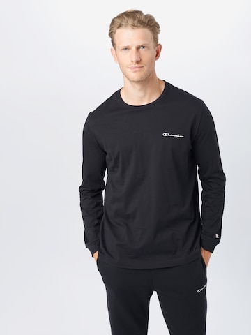 Champion Authentic Athletic Apparel Regular fit Μπλουζάκι σε μαύρο: μπροστά