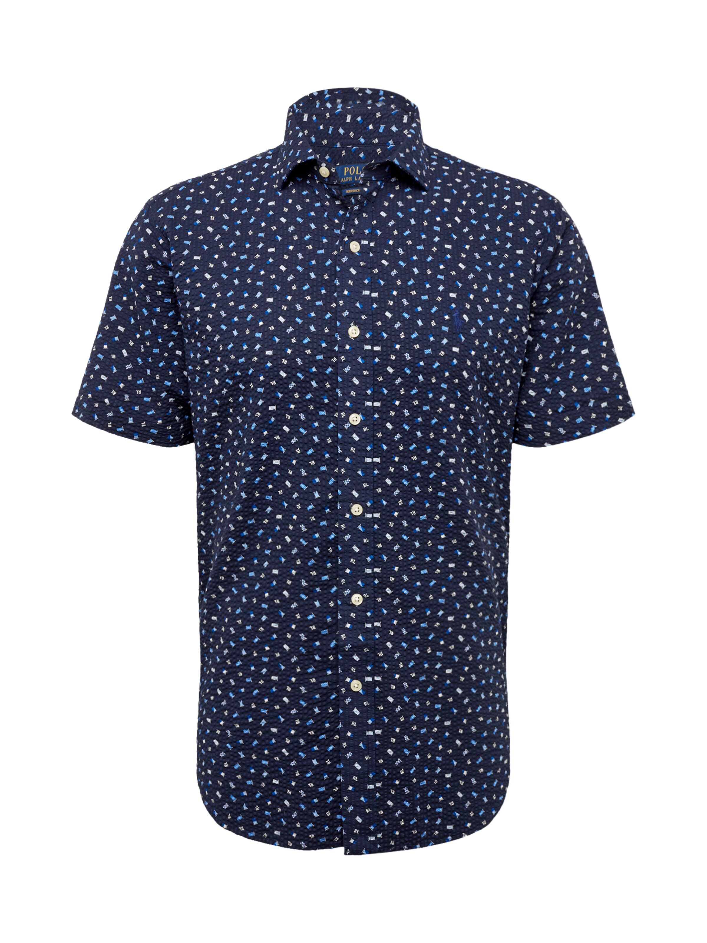 POLO RALPH LAUREN - Overhemd 'SPRESTPPCSS-SHORT SLEEVE-SPORT SHIRT' in de kleur Donkerblauw