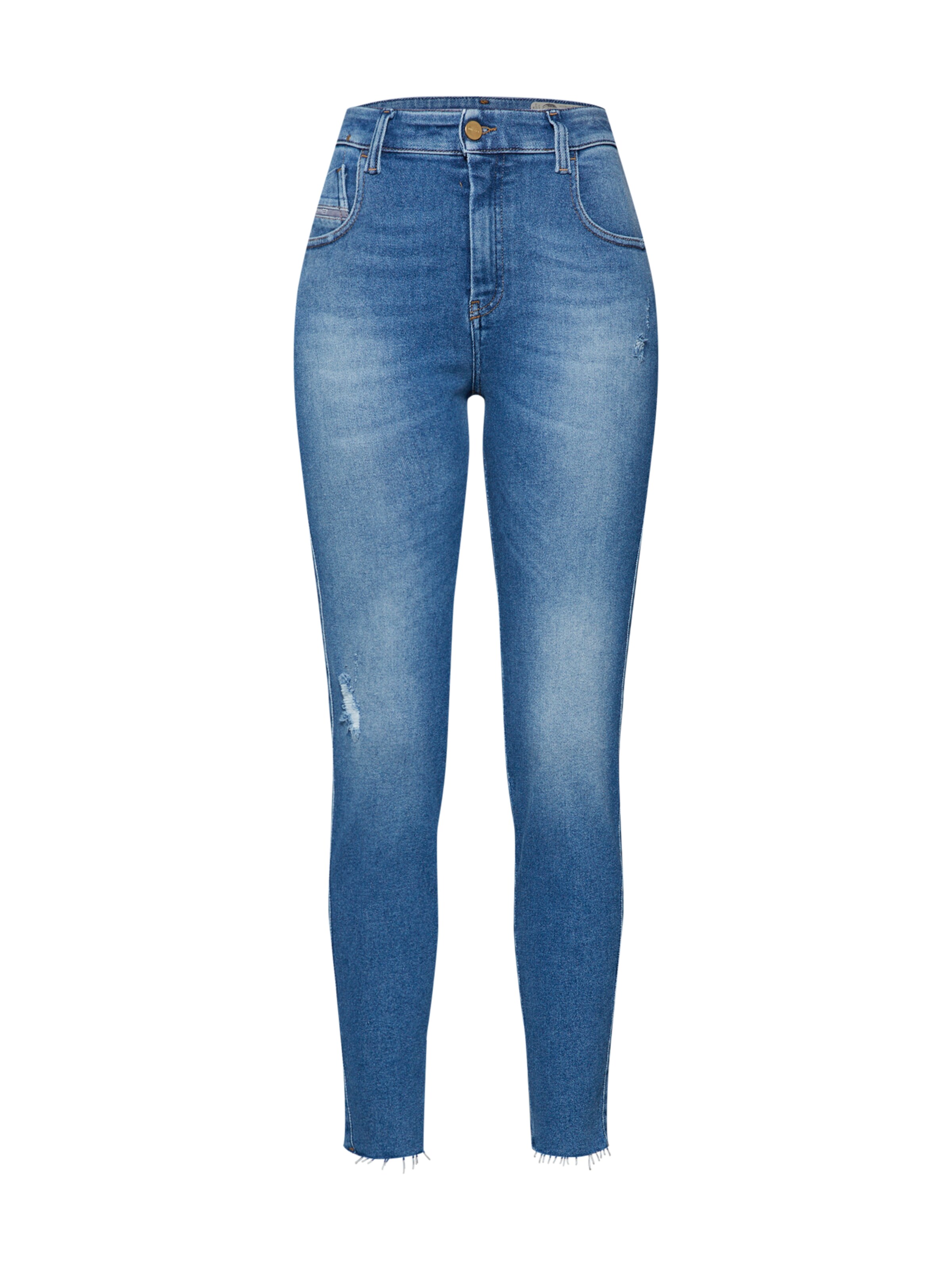 DIESEL - Jeans 'SLANDY-HIGH 086AB' in de kleur Blauw denim