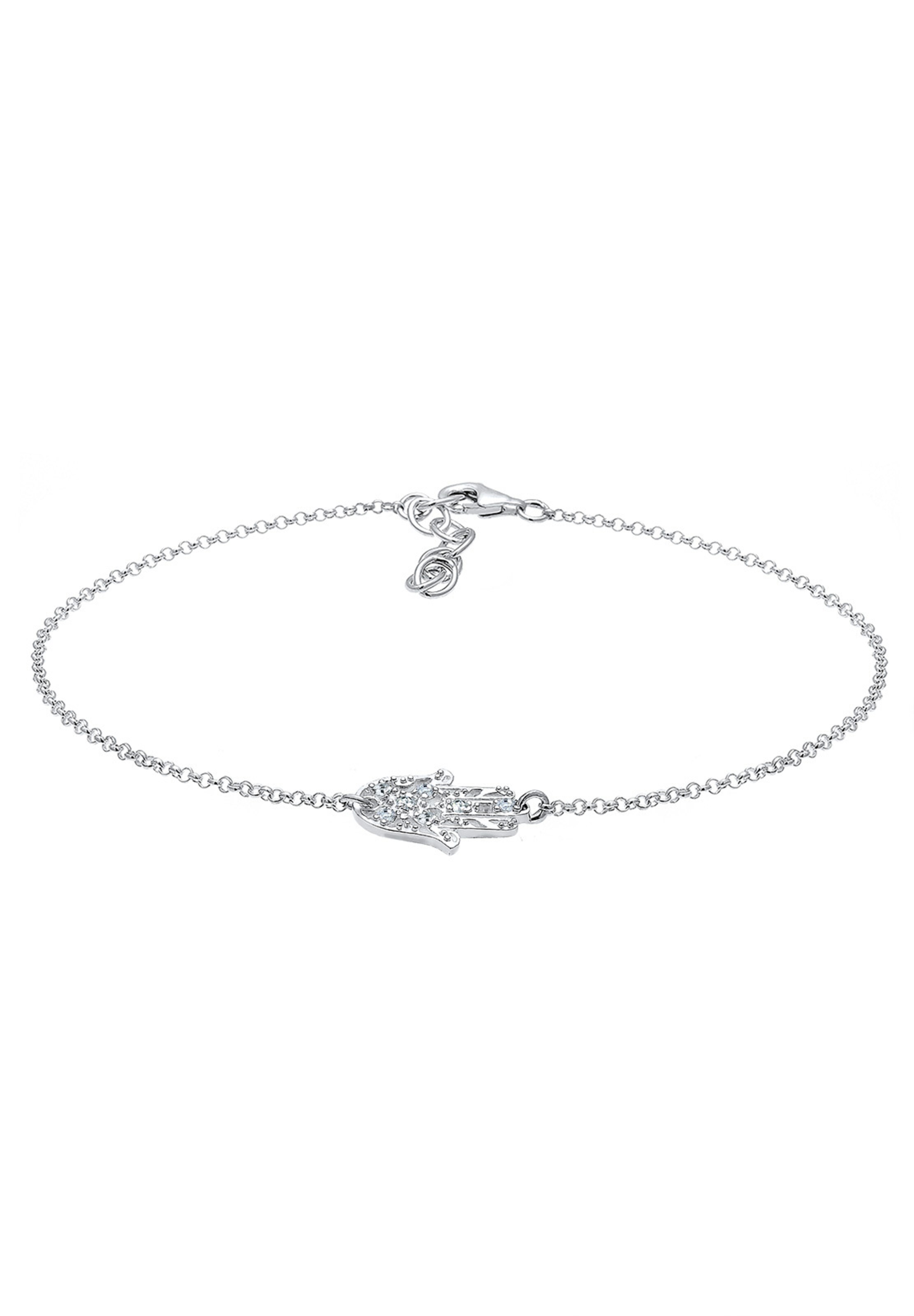 Bijoux de pied 'Hamsa Hand' ELLI en argent : devant