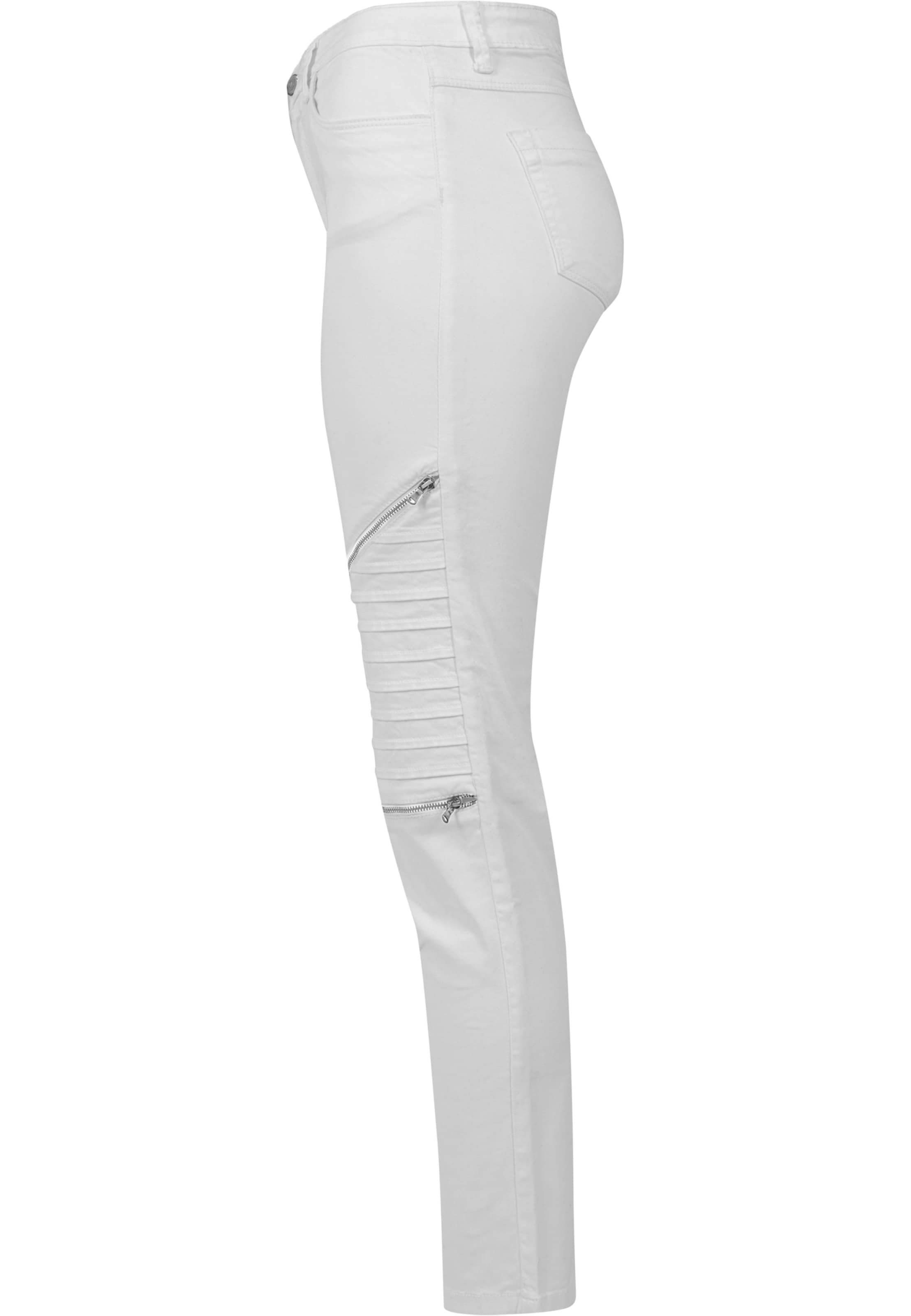 Coupe slim Pantalon Urban Classics en blanc