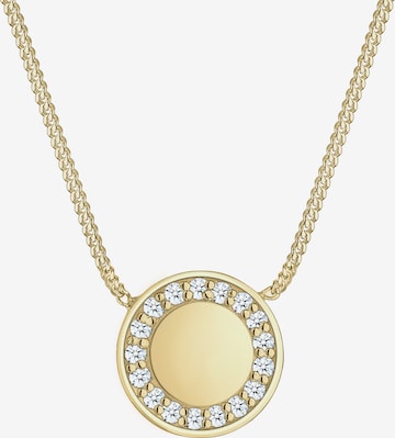 Elli DIAMONDS Necklace 'Kreis' in Gold: front