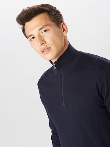 SELECTED HOMME Regular Fit Pullover 'Berg' in Blau
