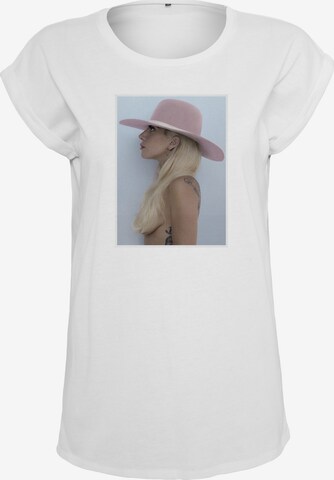 Merchcode Póló 'Lady Gaga' - fehér: elől