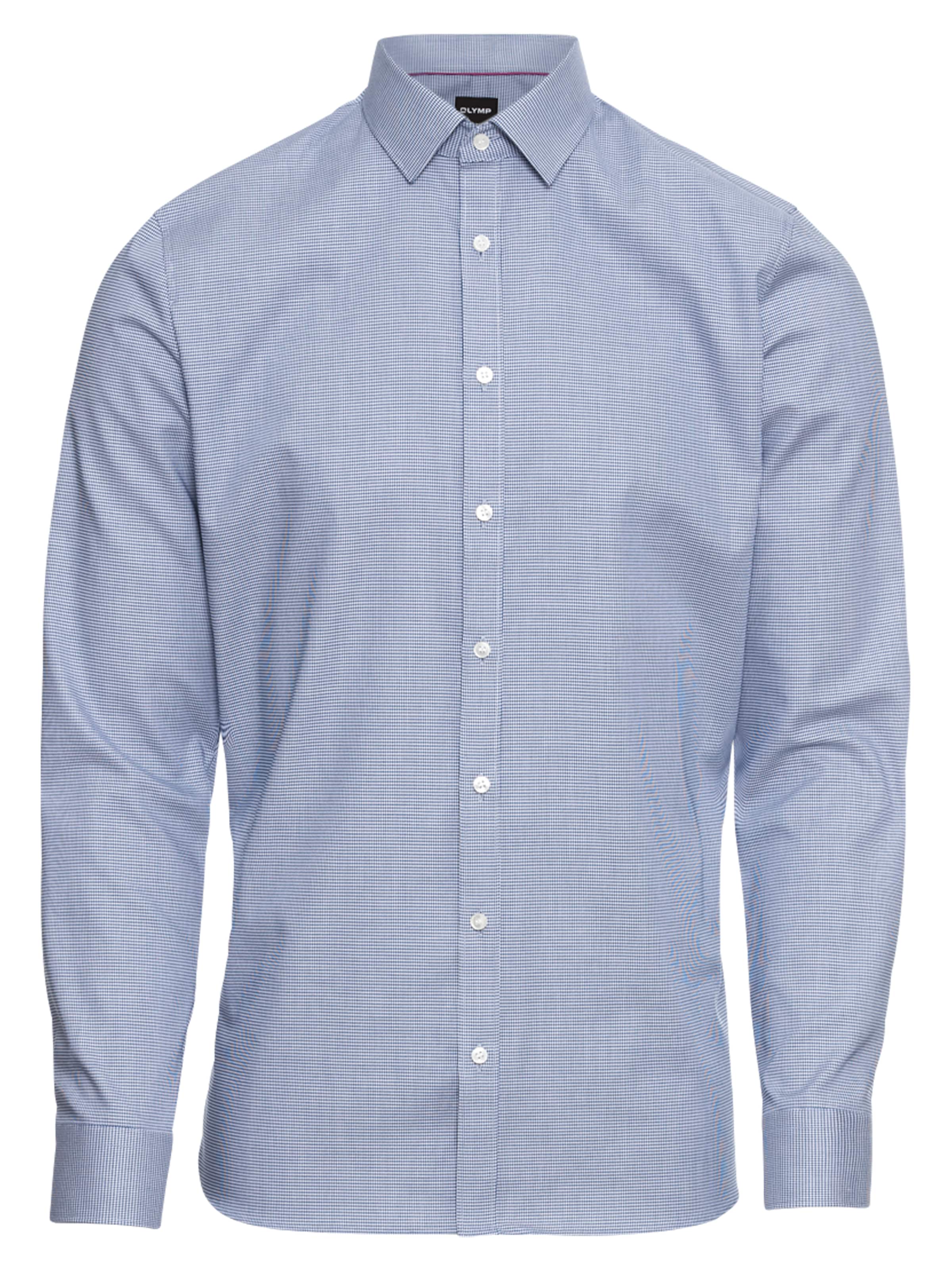 OLYMP Деловая рубашка 'No. 6 Faux' в Синий: спереди