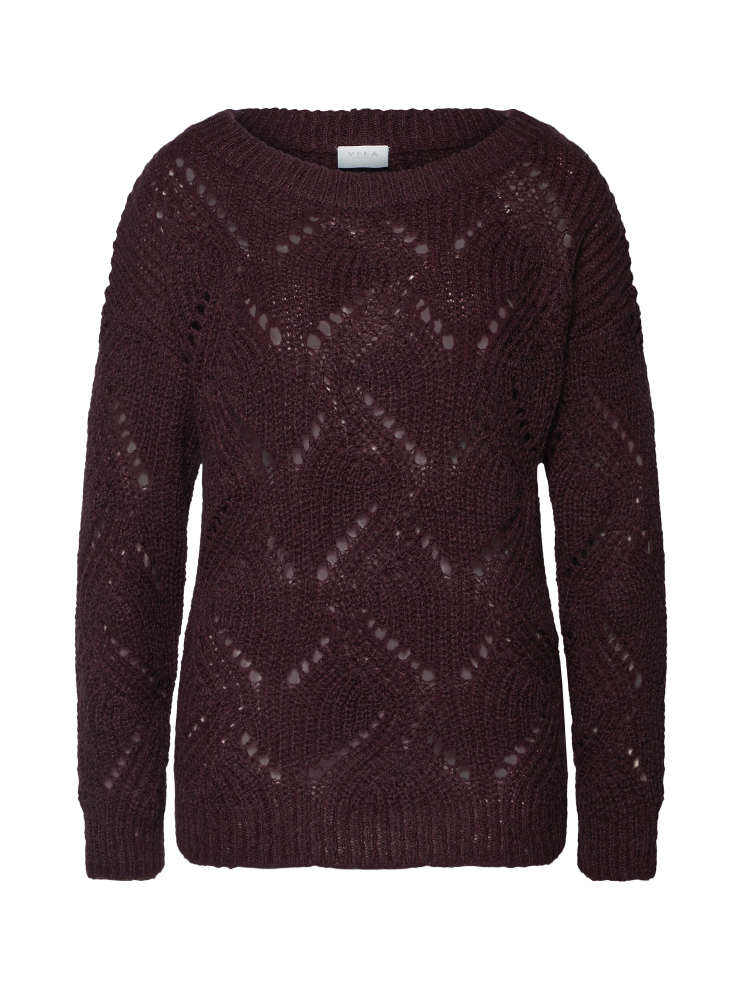 VILA - Trui 'VIGAZE KNIT' in de kleur Bordeaux