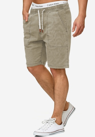 INDICODE JEANS Regular Shorts 'Stoufville' in Beige: predná strana