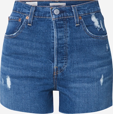 LEVI'S ® Jeans 'Ribcage Short' in Blauw: voorkant