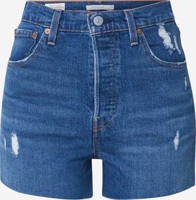 LEVI'S ® Jean 'Ribcage Short' en bleu denim / blanc naturel, Vue avec produit