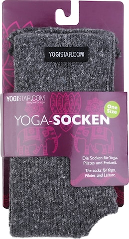 YOGISTAR.COM Yoga-socken in Grau: predná strana