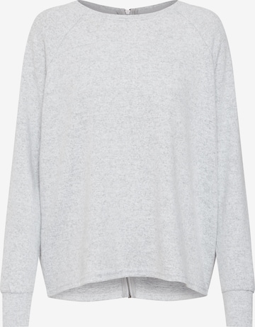 Noisy may Sweatshirt 'NMCITY L/S ZIP TOP' in Grau: predná strana