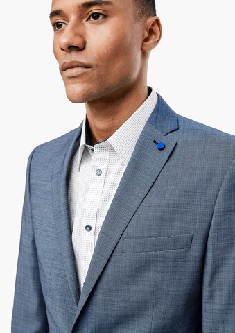 s.Oliver BLACK LABEL Slim Fit Forretningsjakke i blå: forside