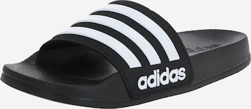 ADIDAS SPORTSWEAR Beach & Pool Shoes 'Adilette Shower' in Black: front