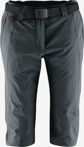 Maier Sports Outdoor Pants 'Da-Capri el. - Kluane' in Black: front