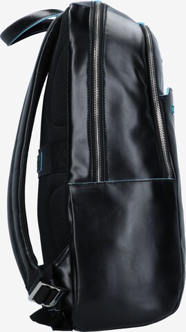 Piquadro Backpack 'Blue Square' in Black