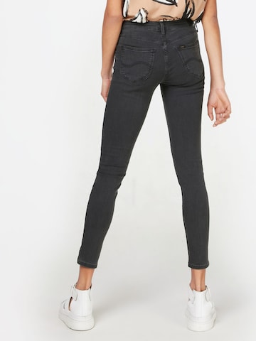 Lee Skinny Jeans 'Scarlett' i grå: baksida