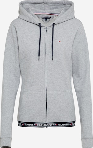 Tommy Hilfiger Underwear Zip-Up Hoodie in Grey: front