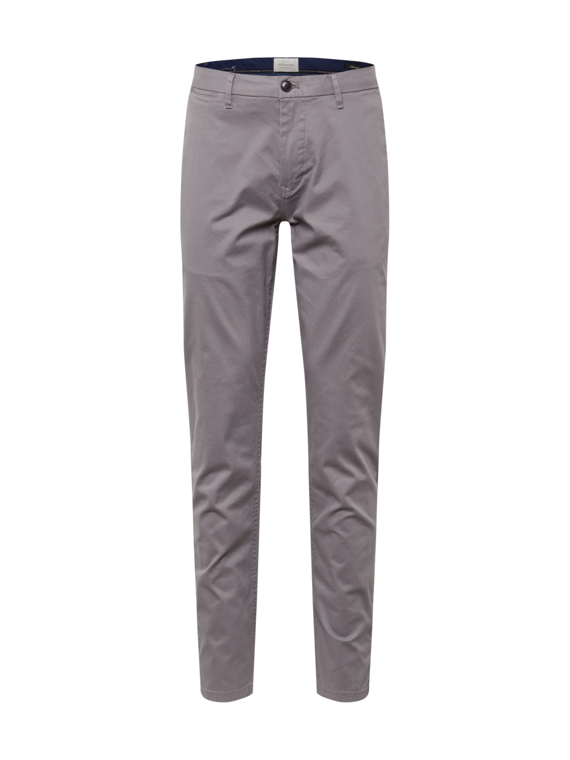 SCOTCH & SODA Chino 'Stuart' in de kleur Grijs: Vooraanzicht