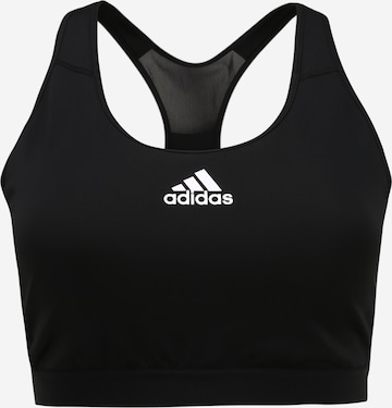 ADIDAS SPORTSWEAR - Soutien Bustier Soutien de desporto 'Don't Rest Alphaskin' em preto: frente