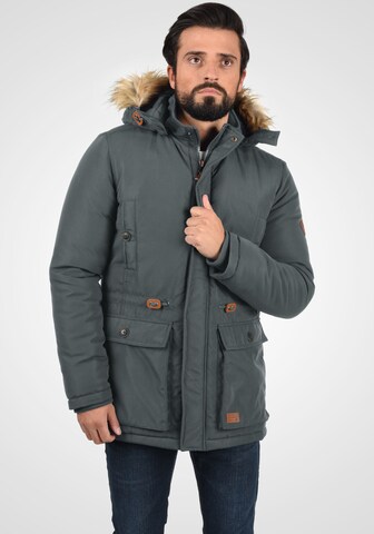 BLEND Winterparka 'Polygro' in Grijs: voorkant