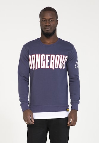 PLUS EIGHTEEN Sweatshirt in Blau: Vorderseite