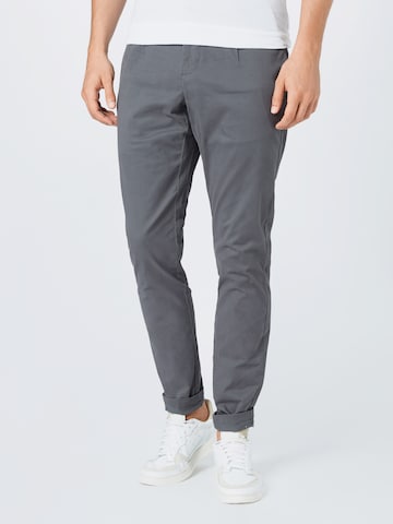 Only & Sons - Slimfit Pantalón plisado 'Cam' en gris: frente