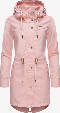 Ragwear Přechodová parka 'Canny' – pink: přední strana