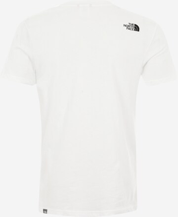 THE NORTH FACE Regular fit Тениска 'Simple Dome' в бяло: отзад