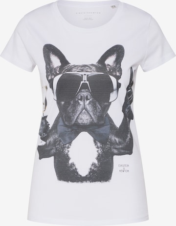 EINSTEIN & NEWTON T-shirt 'Champagne Dog' i grå: framsida