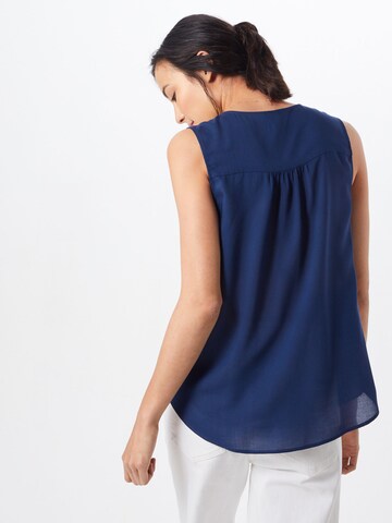 QS Bluse in Blau: zadná strana