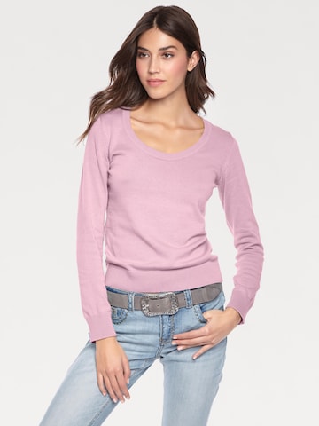 Pull-over heine en rose : devant