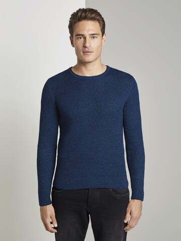 TOM TAILOR Trui in Blauw: voorkant