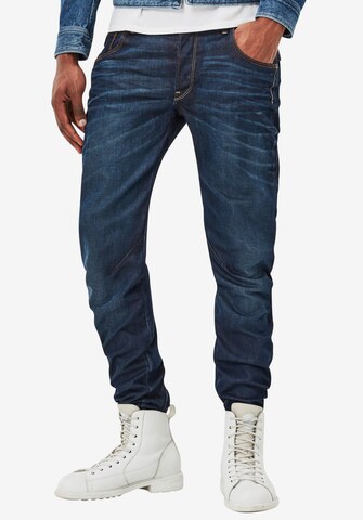 G-Star RAW Slimfit Jeans 'Arc 3D' in Blauw: voorkant