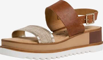 TAMARIS Strap Sandals in Brown: front