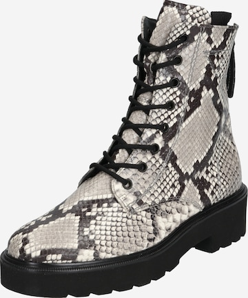 Paul Green Lace-Up Ankle Boots in Grey: front