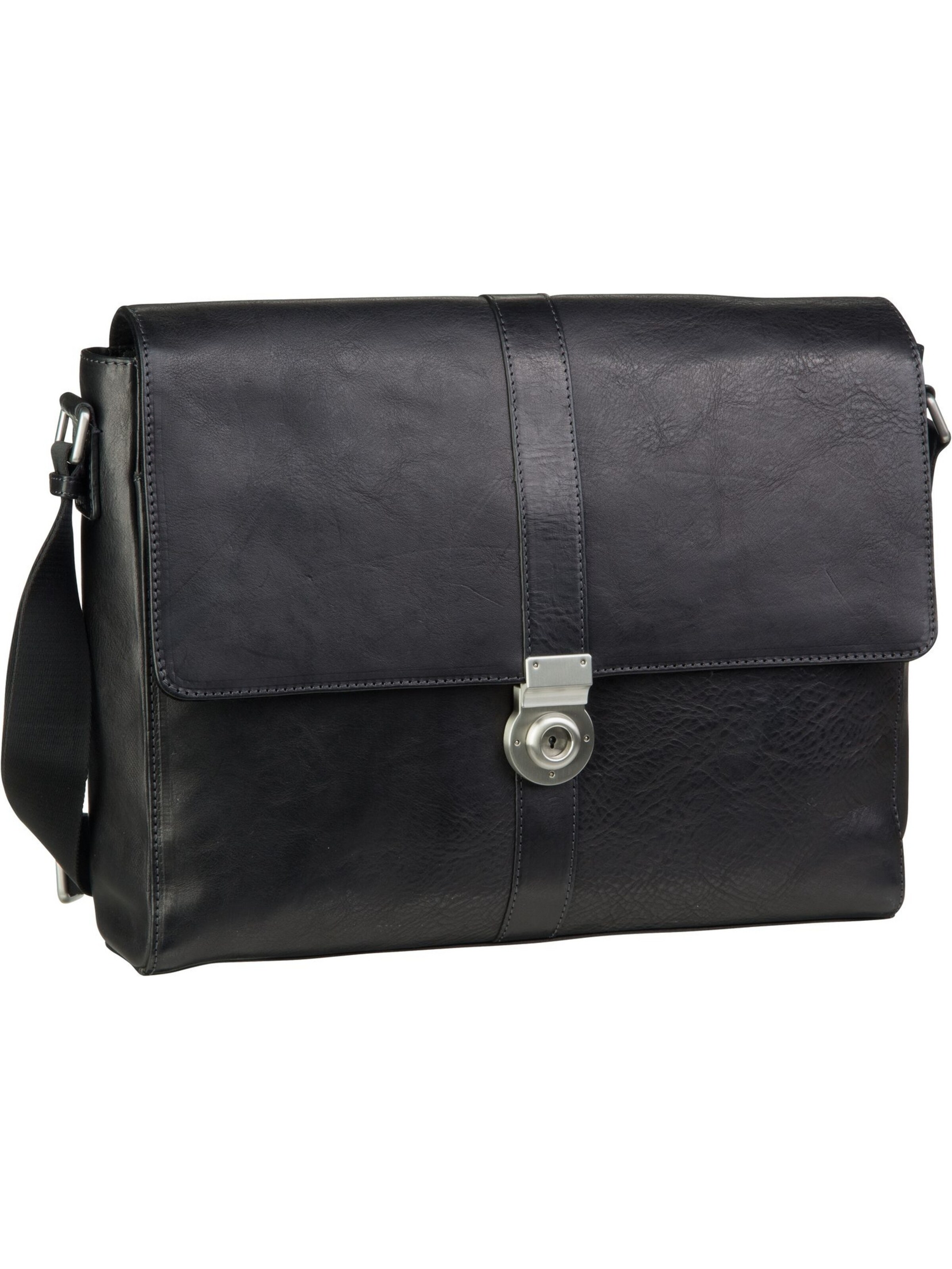 LEONHARD HEYDEN Schoudertas ' Bergamo ' in Zwart: voorkant