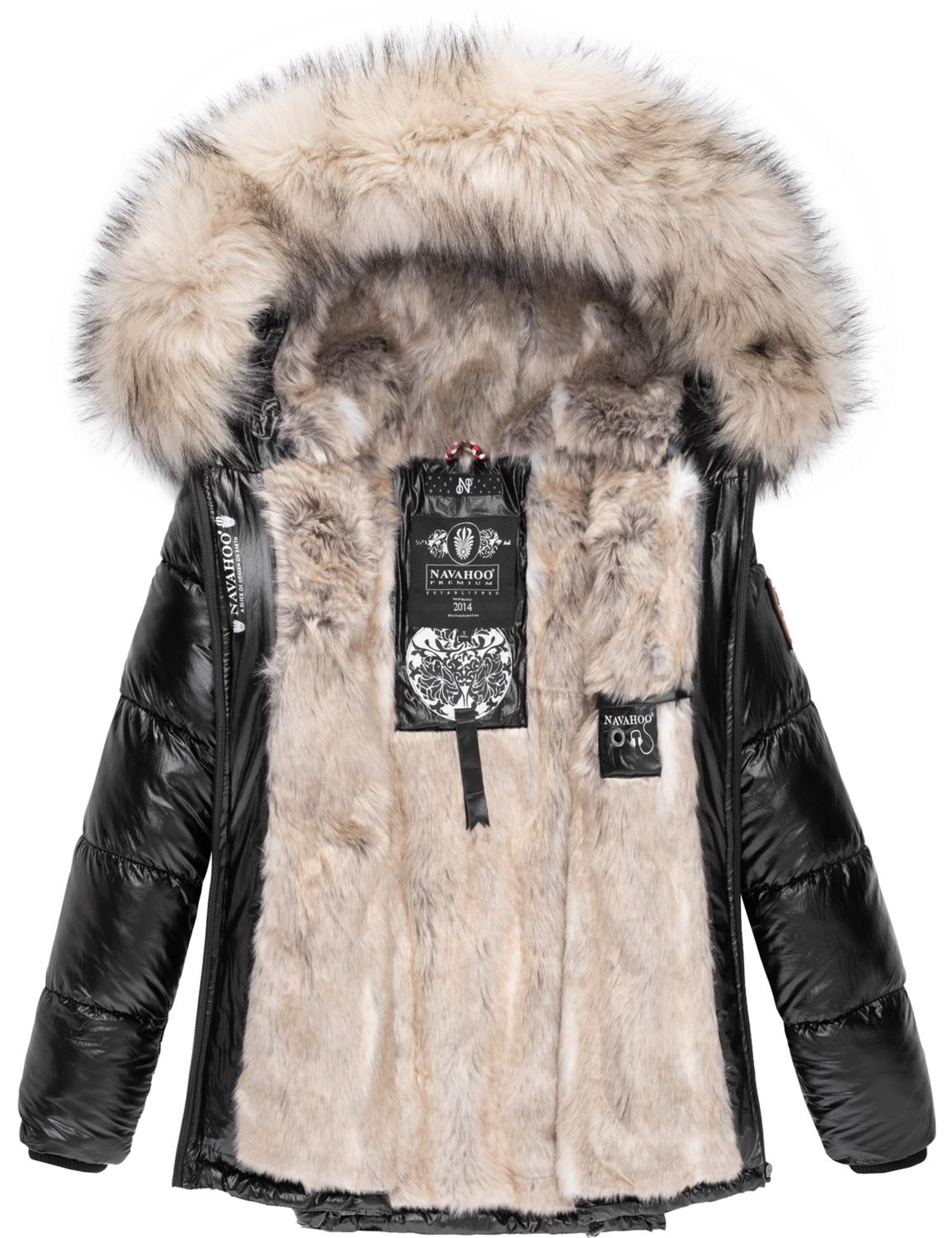 Veste d’hiver 'Tikunaa' NAVAHOO en noir
