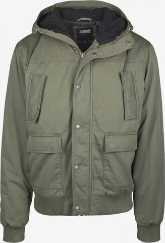 Veste mi-saison Urban Classics en vert : devant