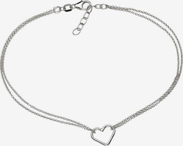 FIRETTI Foot Jewelry 'Herz' in Silver: front