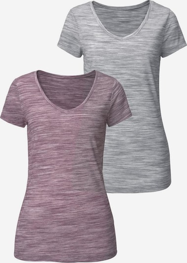 BEACH TIME T-shirt en gris / violet, Vue avec produit